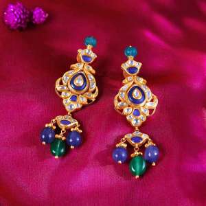 Temple Bells Gold Drop Earrings